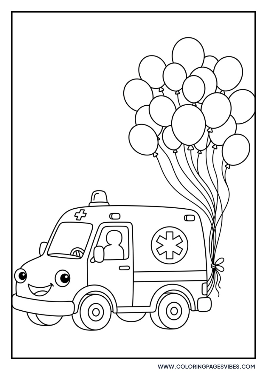 Ambulance with Balloon