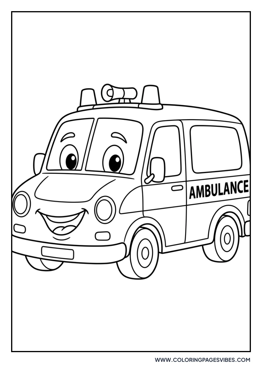 Happy Smiling Ambulance
