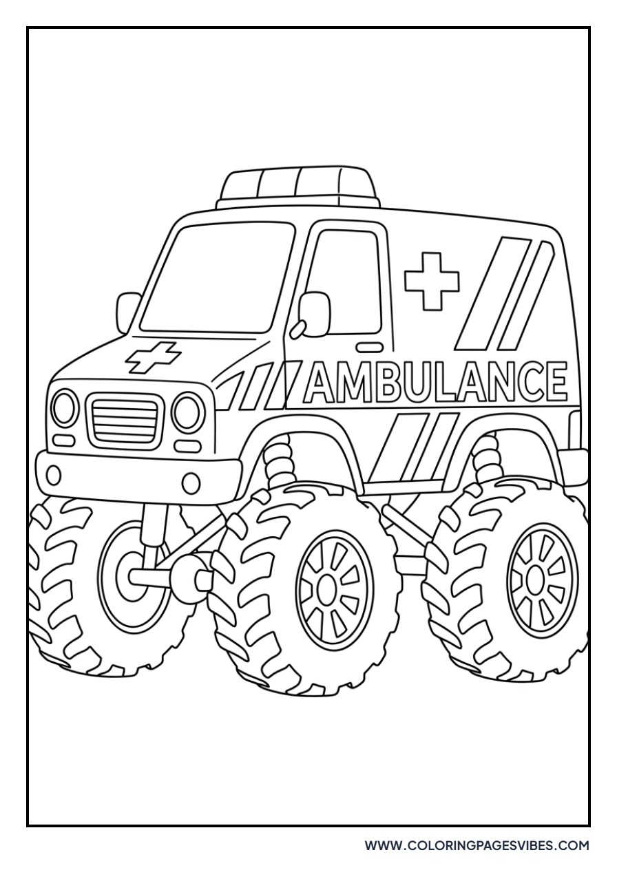 Sturdy Off-Road Ambulance