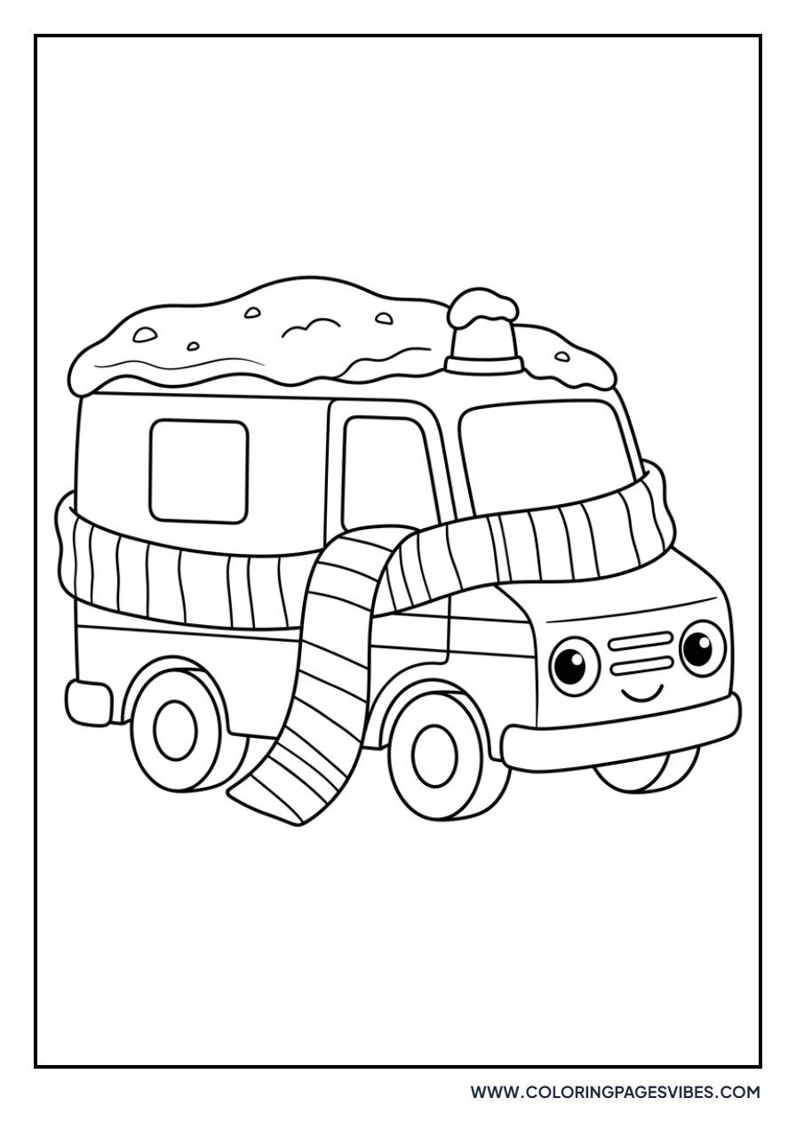 Winter Ambulance with Scarf