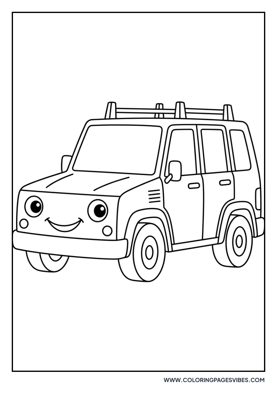 Bulky Cartoon SUV