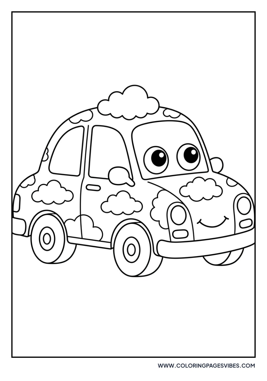 Cloud Pattern Car