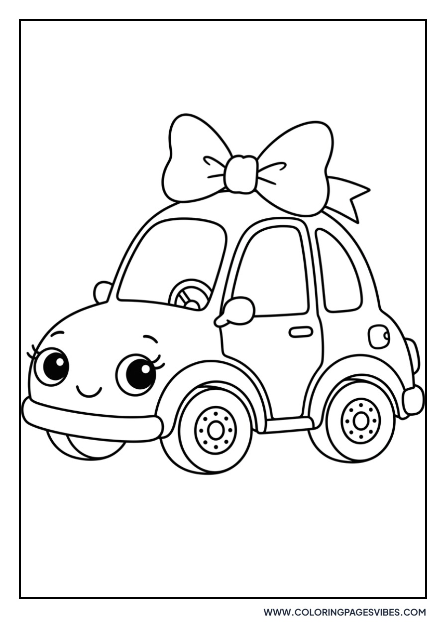 Dainty Pink Car