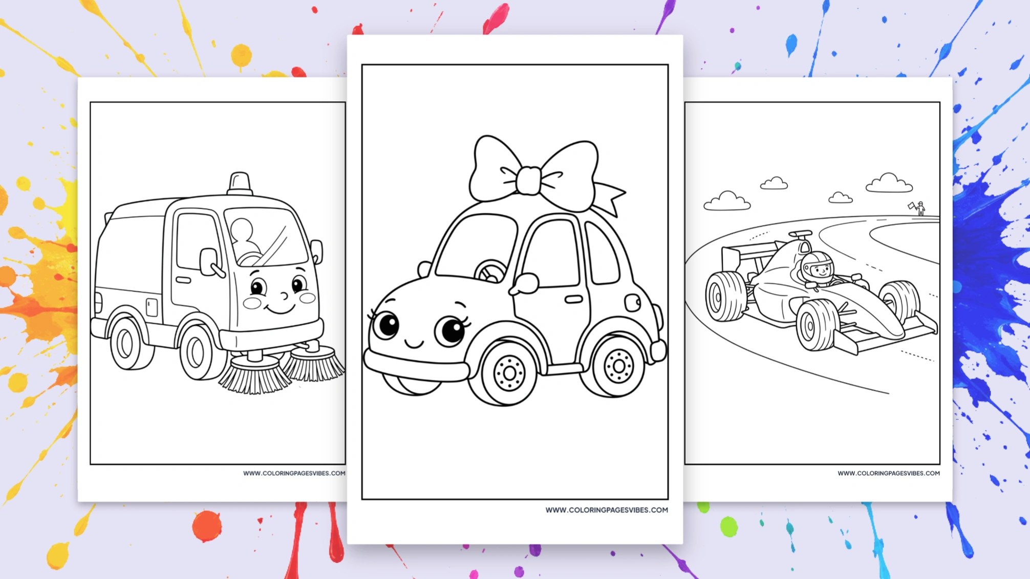 75 Free Car Coloring Pages to Rev Up Your Creativity