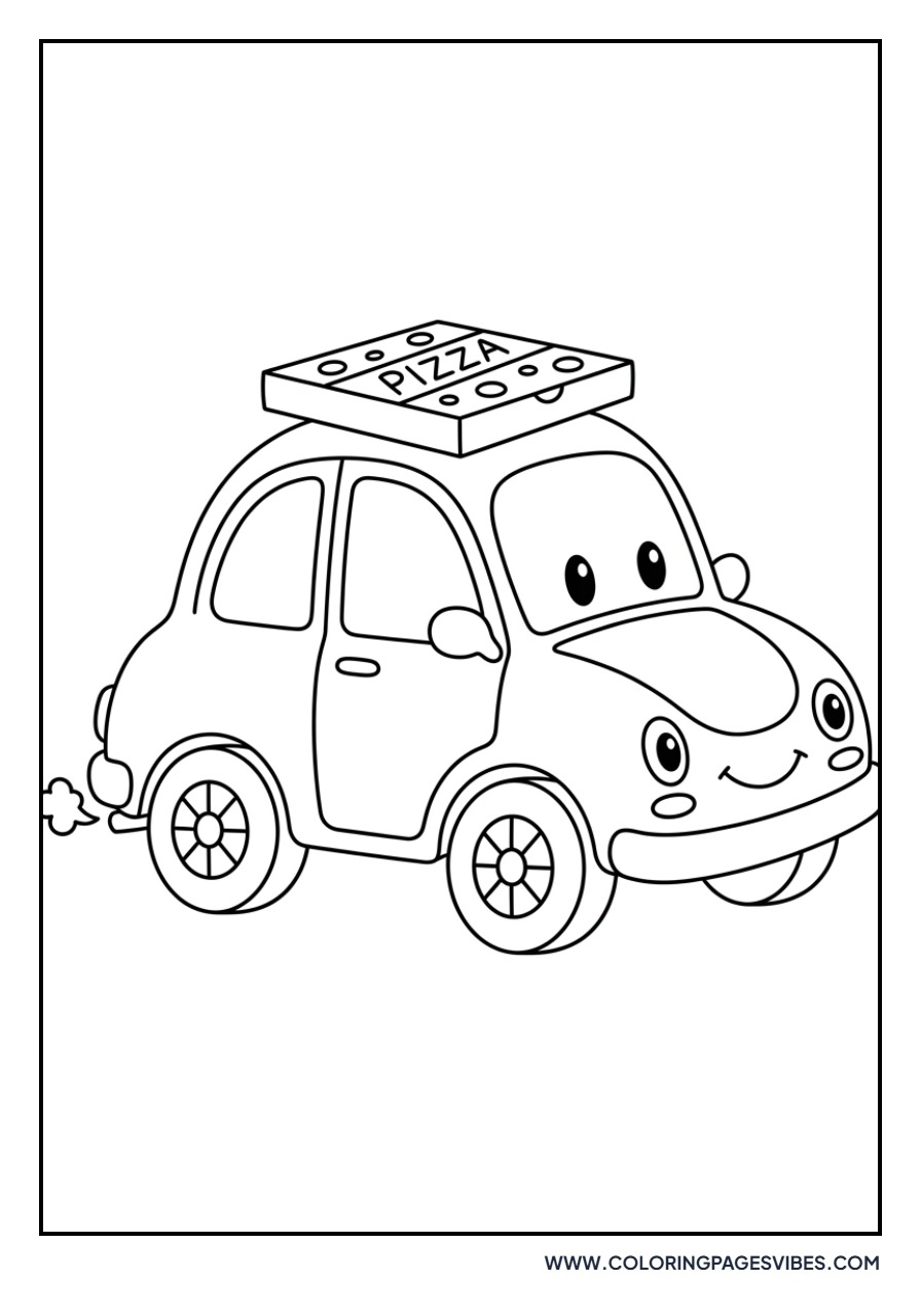 Pizza Delivery Car