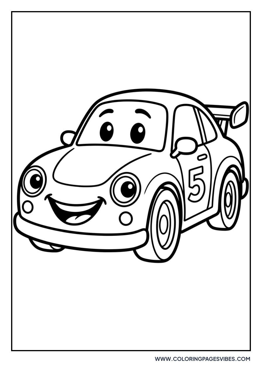 Smiley Race Car