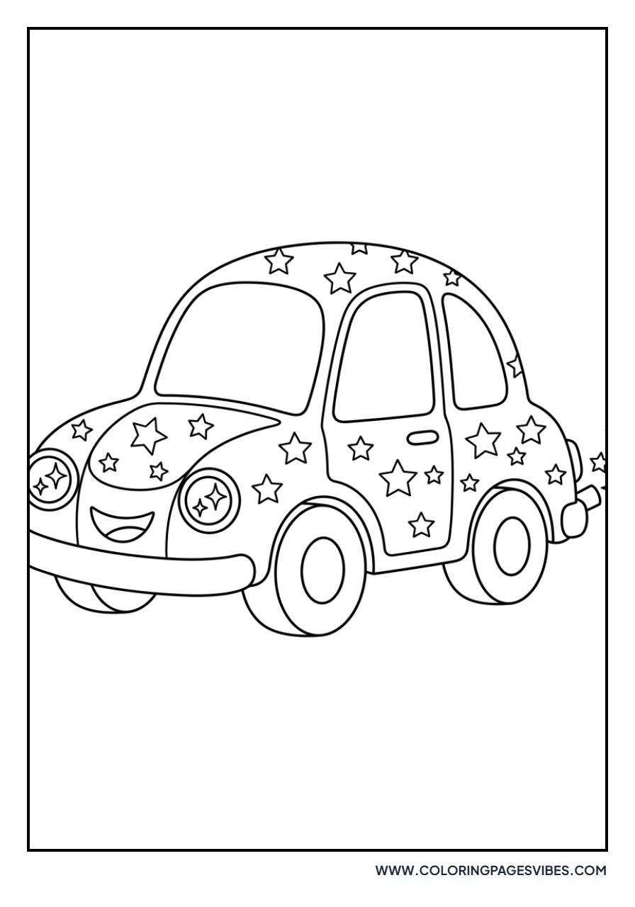 Sparkly Star Car