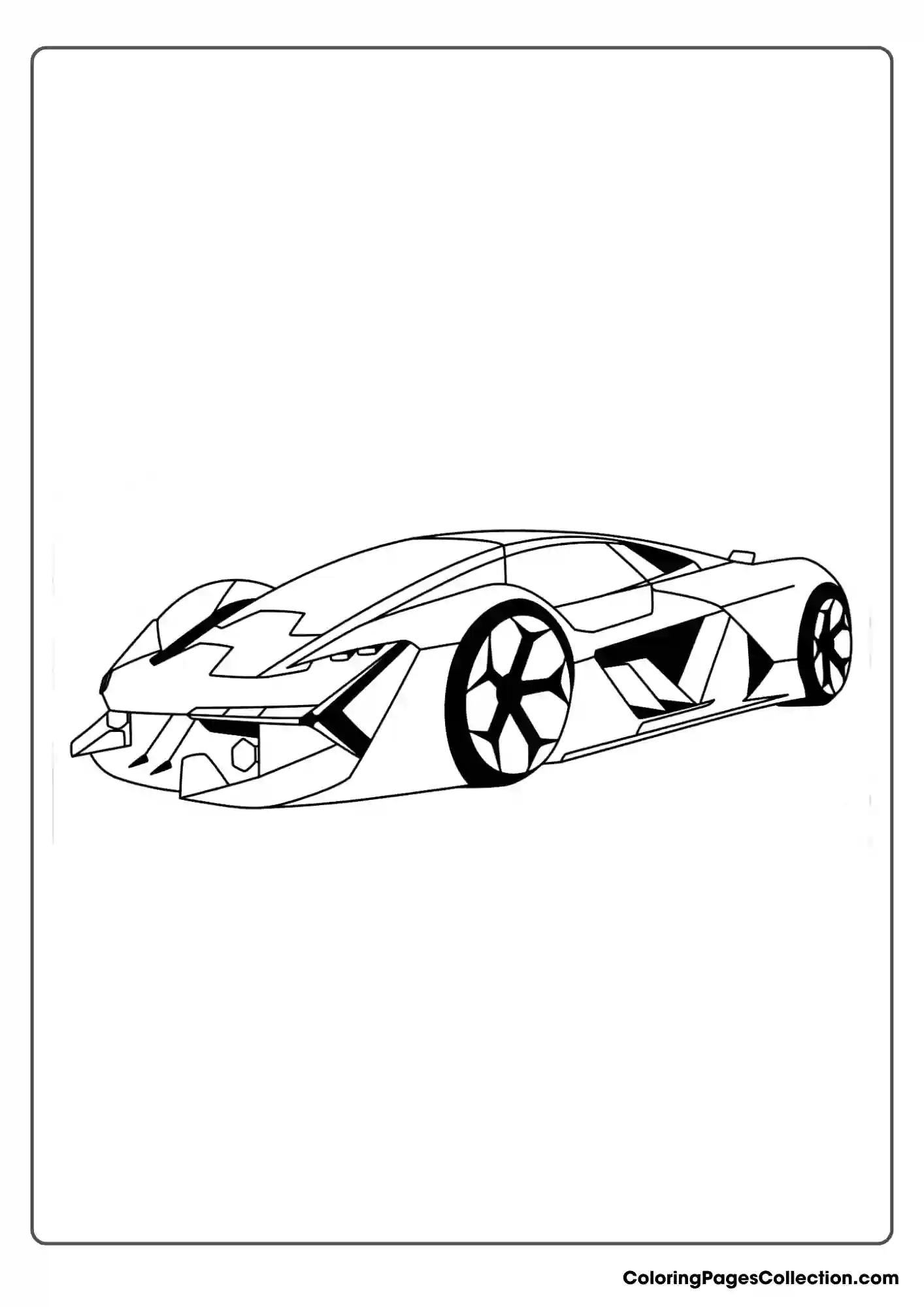 lamborghini coloring page