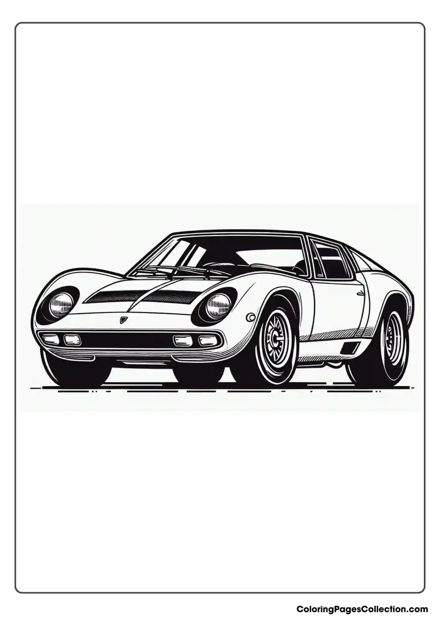 lamborghini coloring page