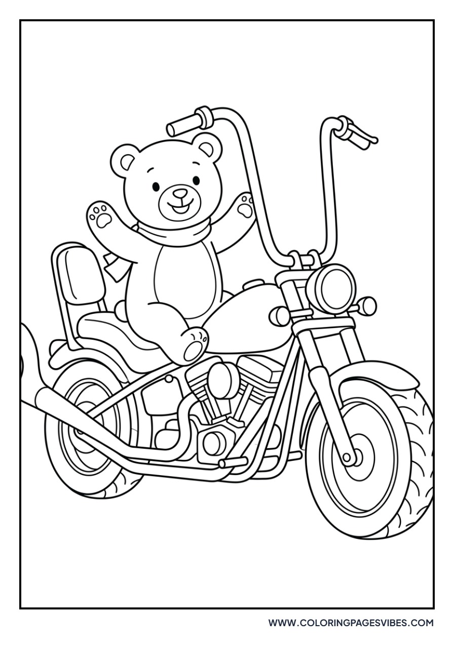 Bear Riding a Chopper