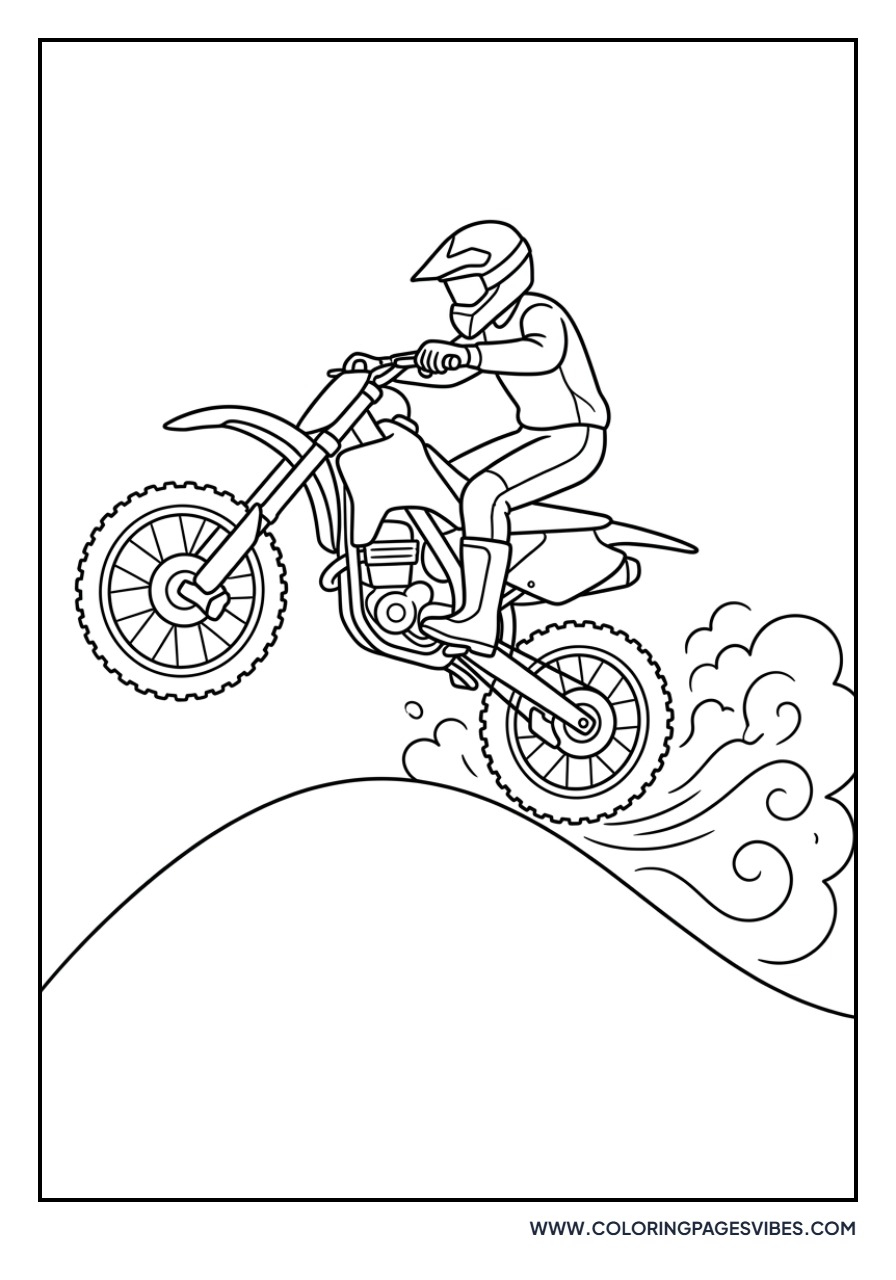 Dirt Bike Mid-Air Jump
