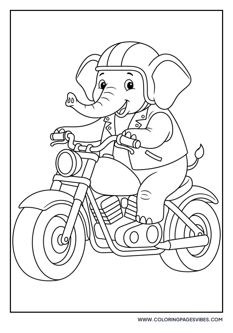 Elephant on a Sturdy Bike