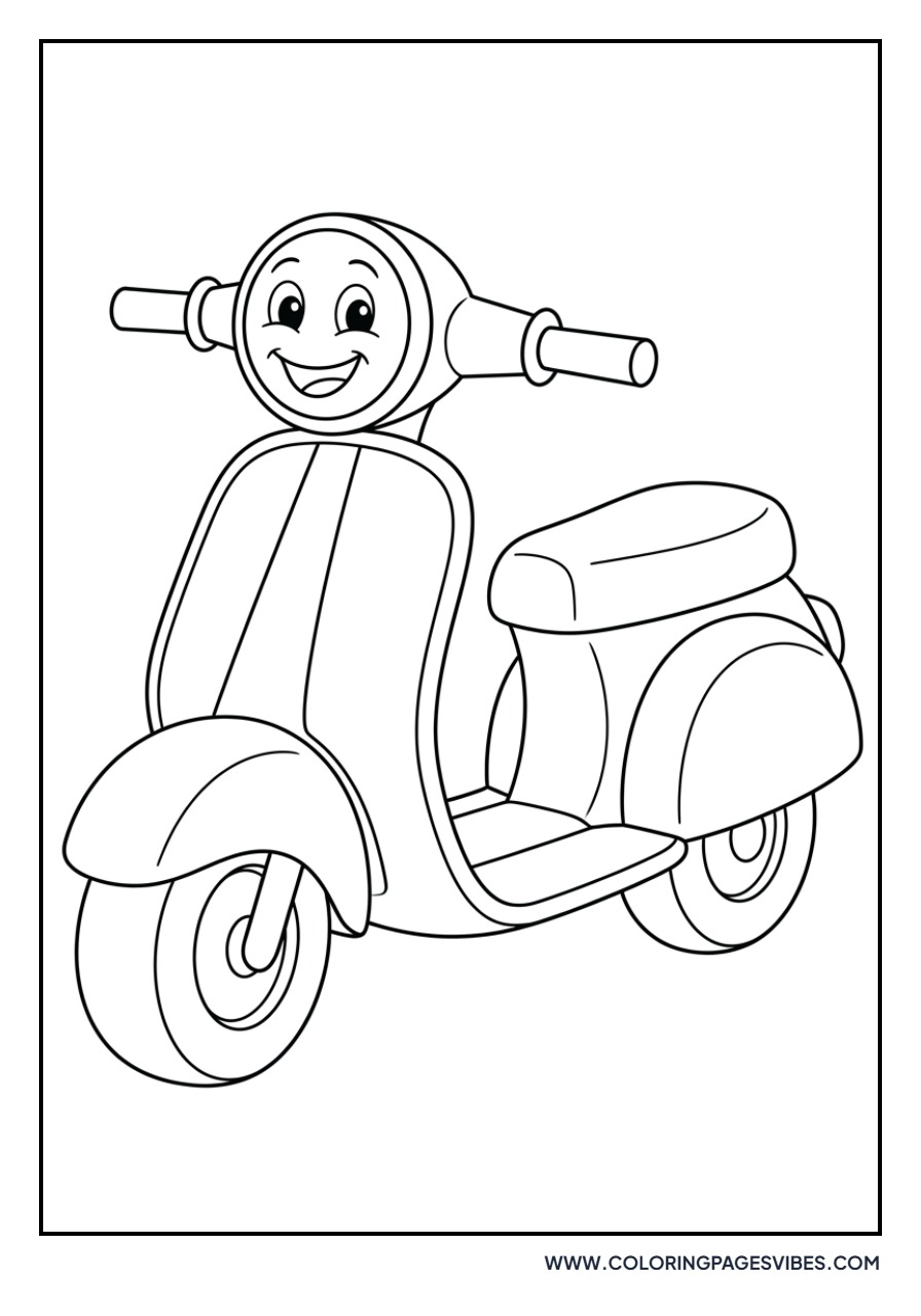 Friendly Smiling Scooter