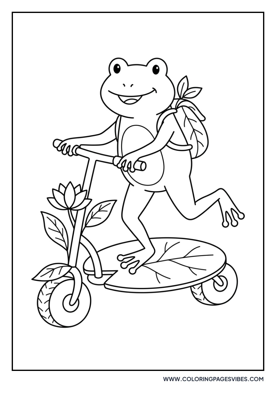 Frog on a Lily Pad Scooter