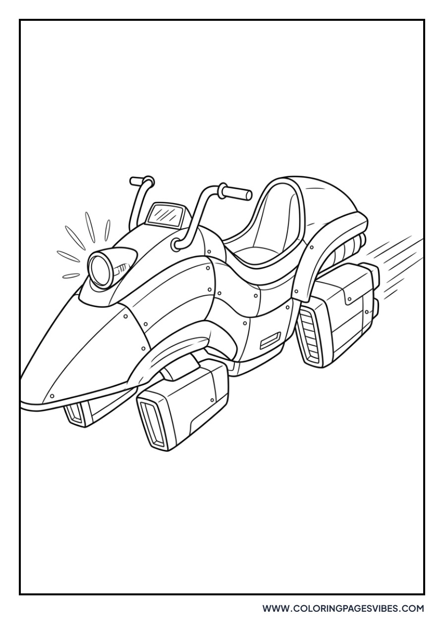 Futuristic Space Bike