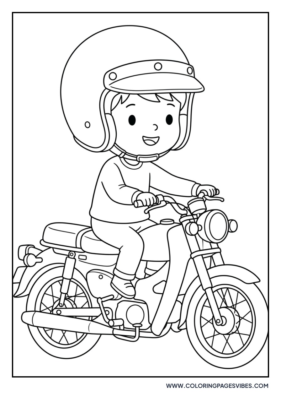 Little Boy with Helmet
