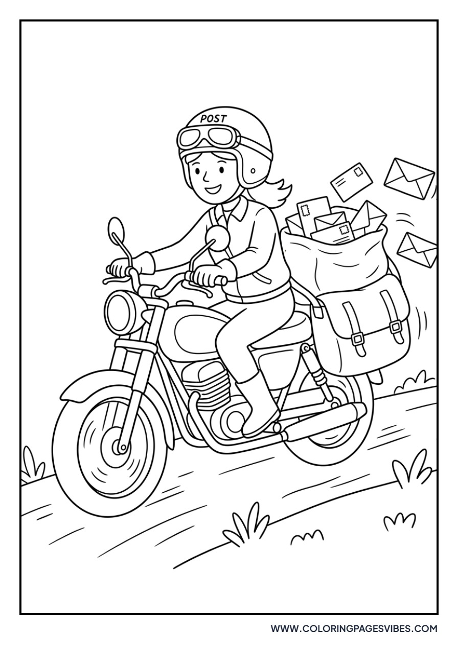 Mail Carrier Motorcycle