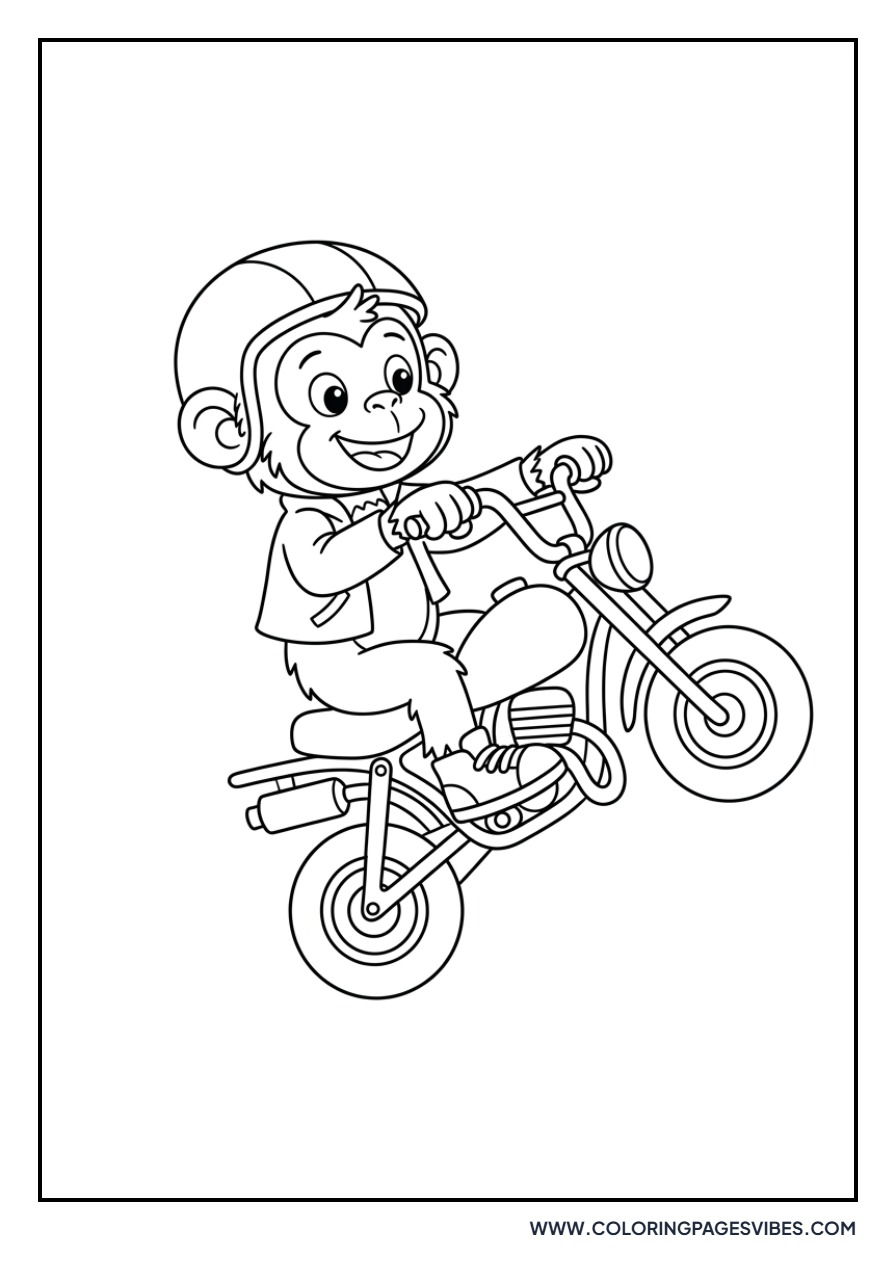 Monkey on a Mini Bike