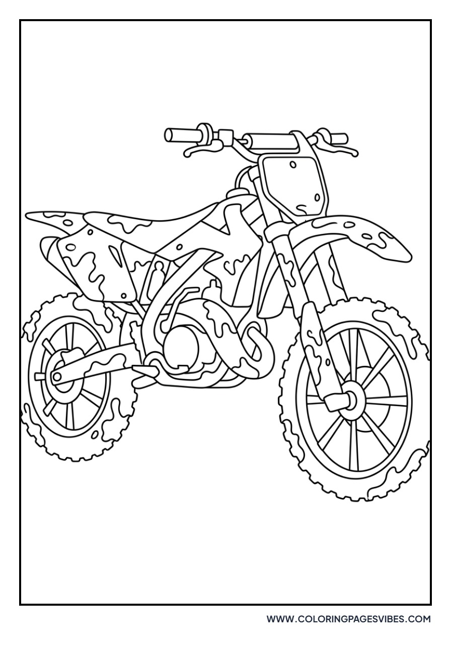 Muddy Motocross Bike