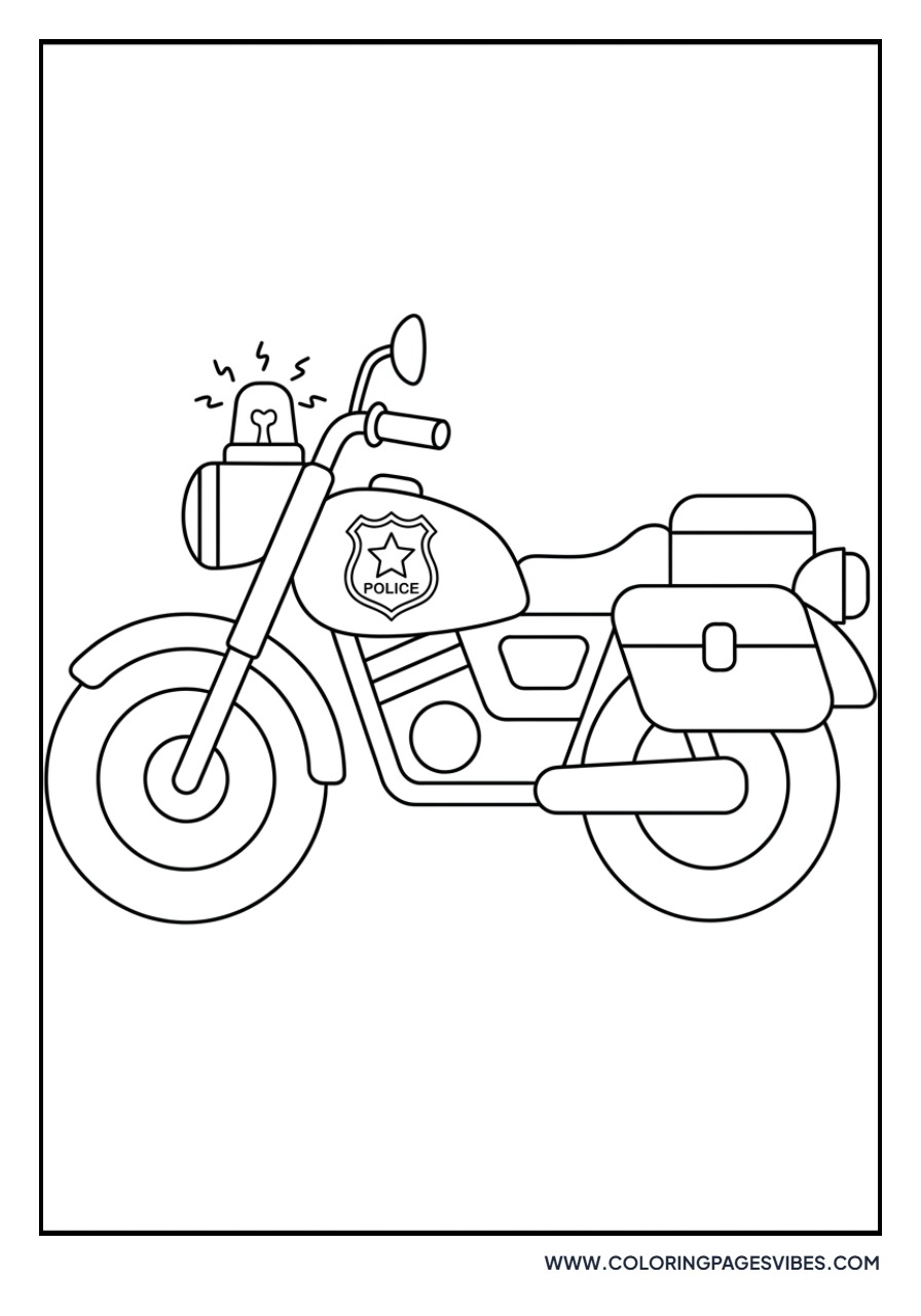 Police Patrol Motorcycle