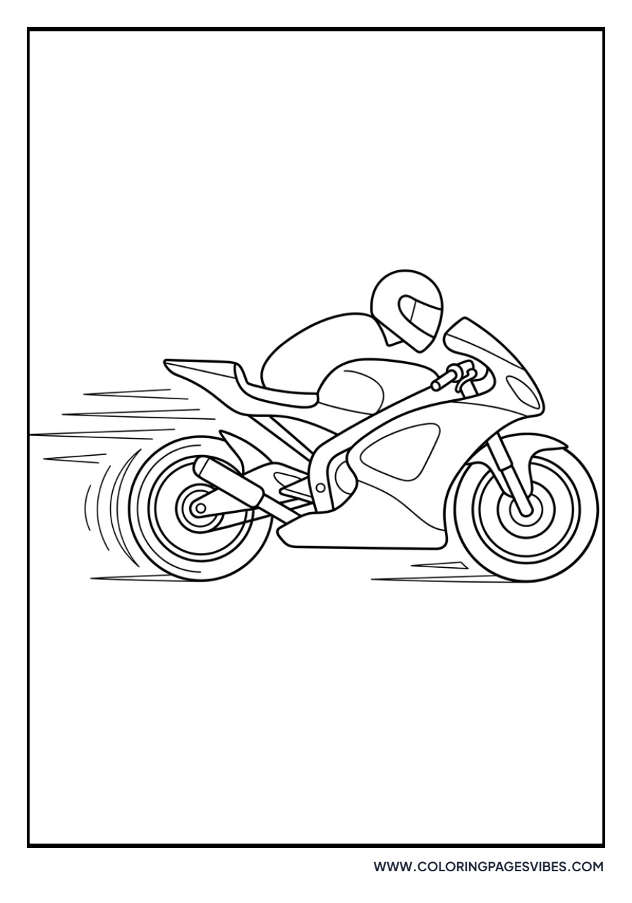 Racing Sportbike Speeding
