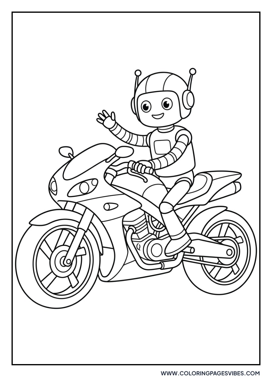 Robot Riding a Bike