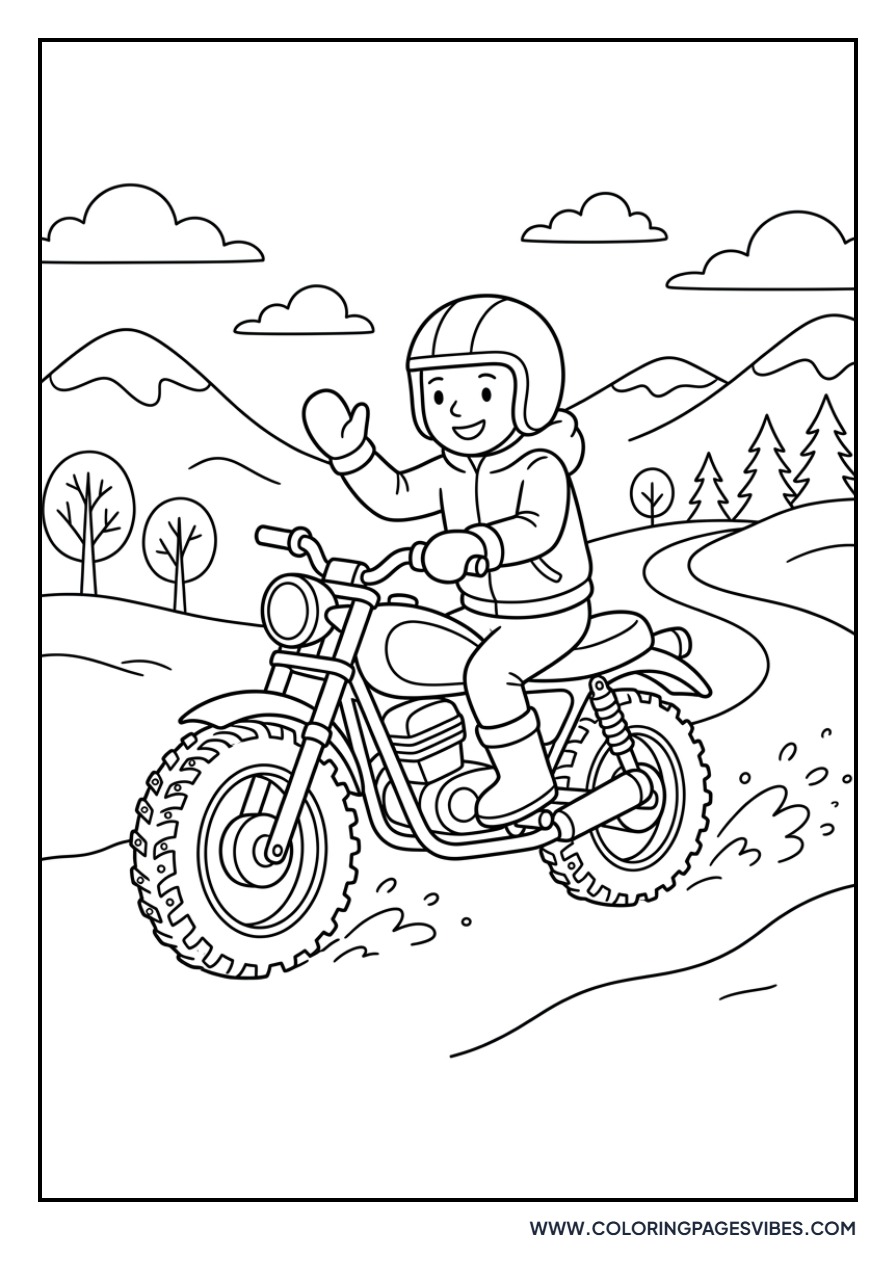 Winter Snow Motorcycle