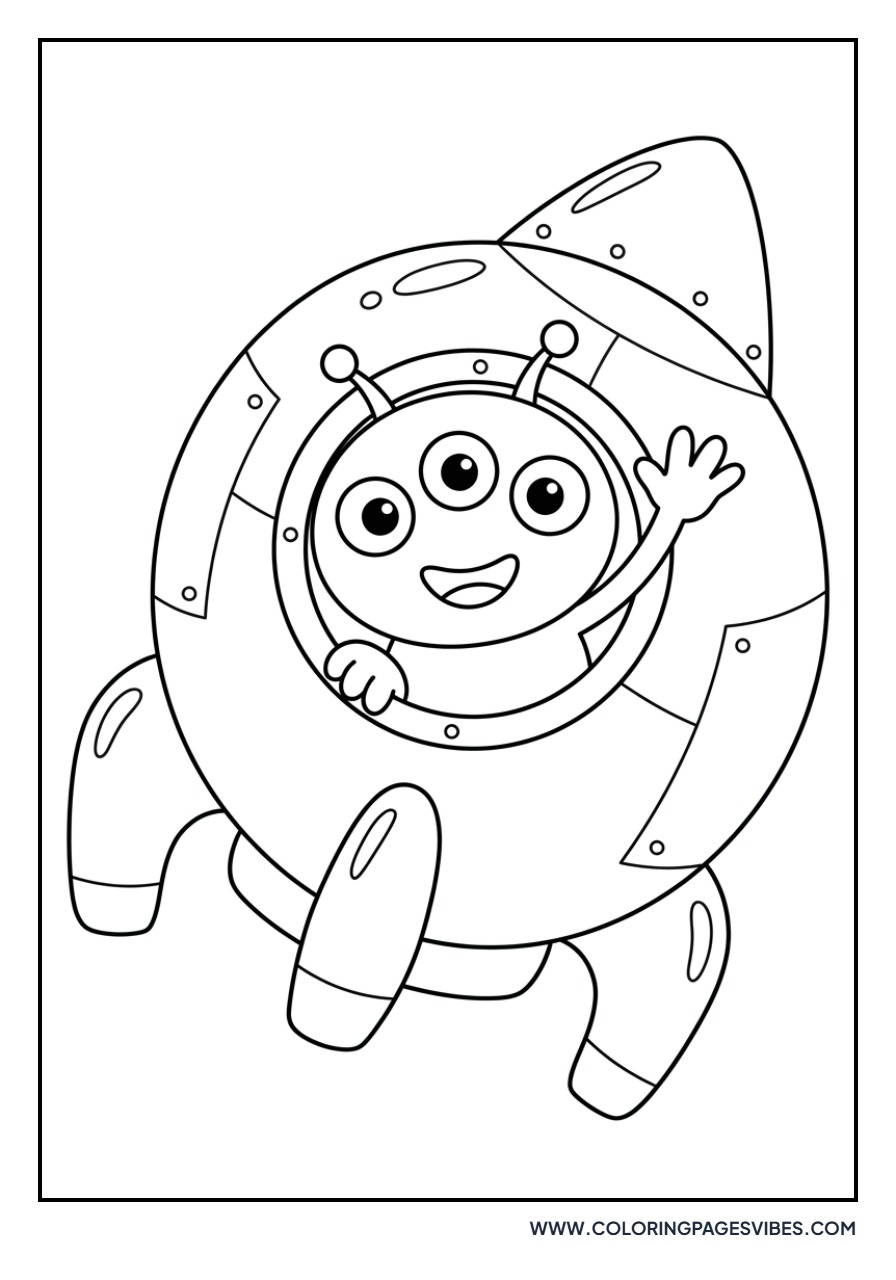 Alien in a Rocket