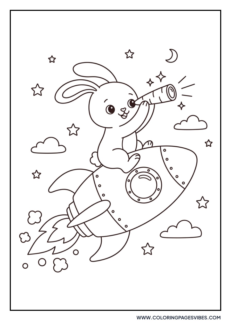 Bunny on the Rocket