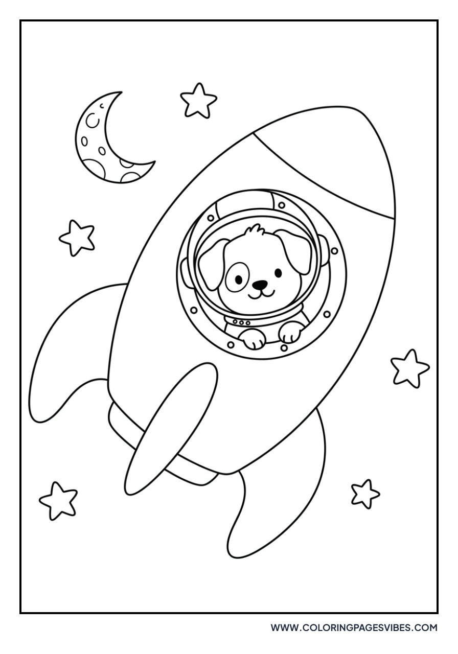 Dog in a Space Rocket