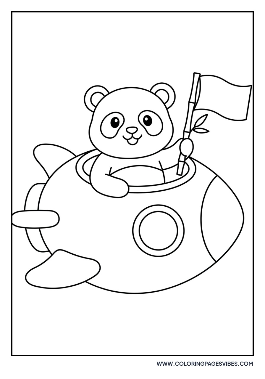 Panda in a Rocket