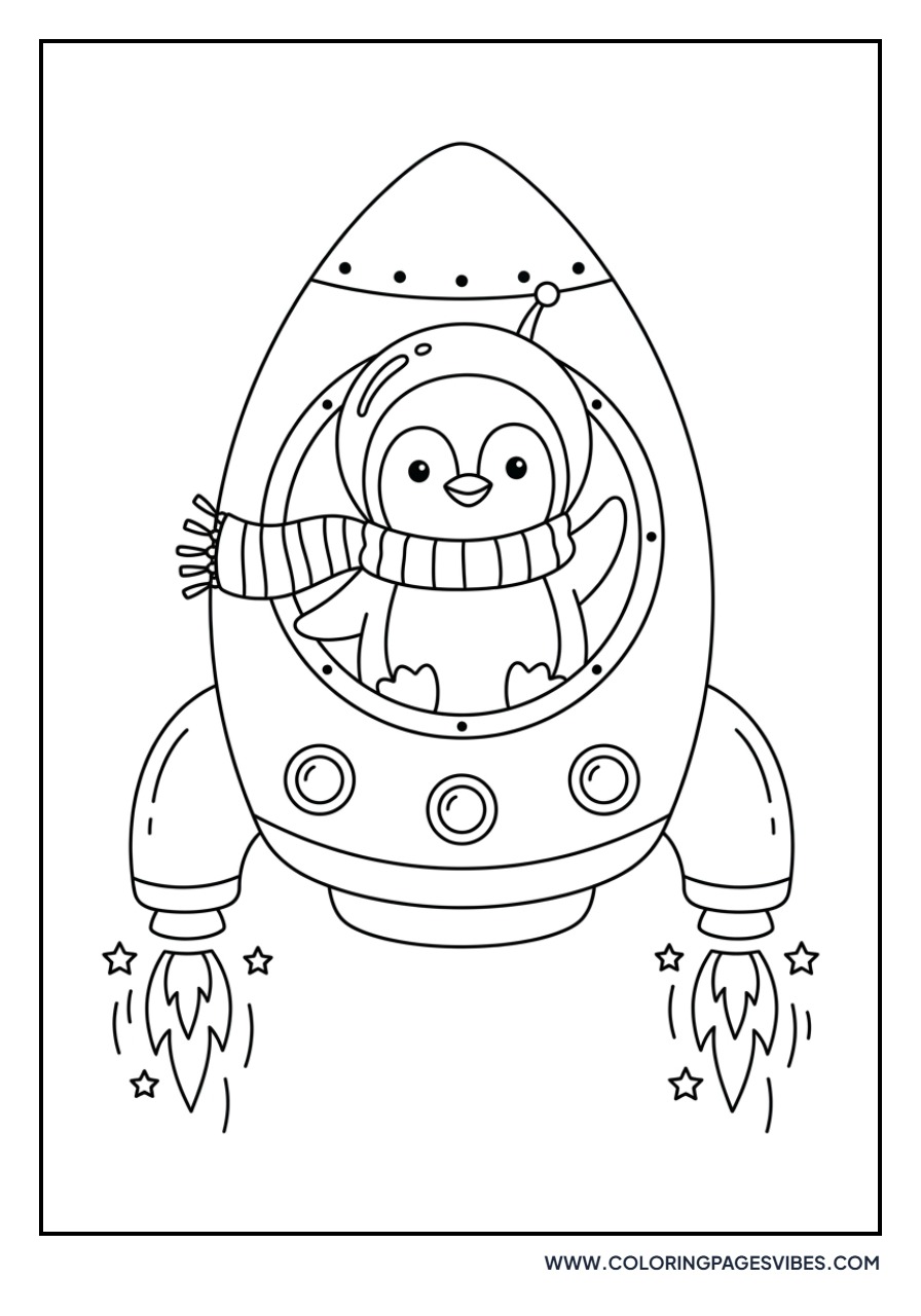 Penguin in a Rocket