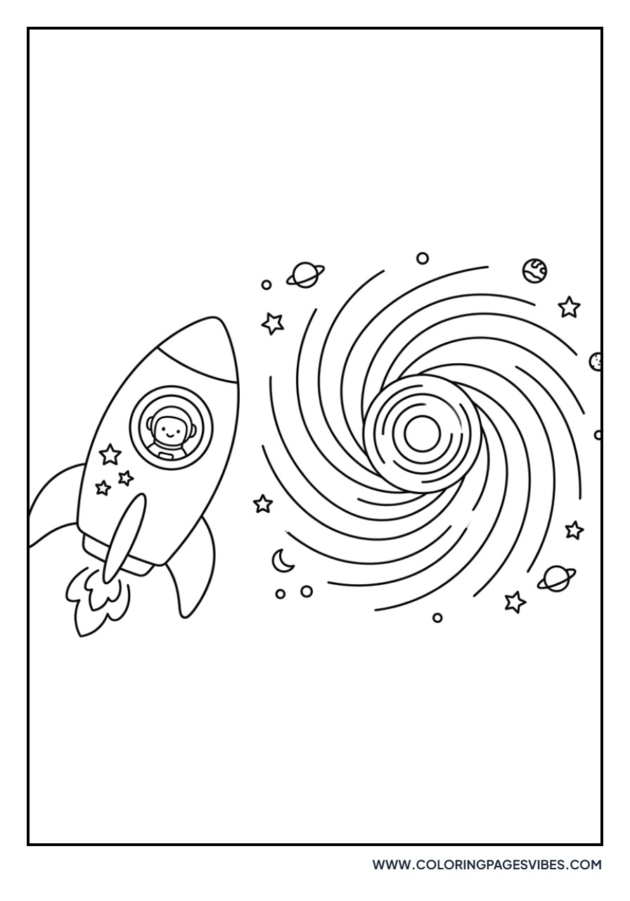 Rocket and Black Hole