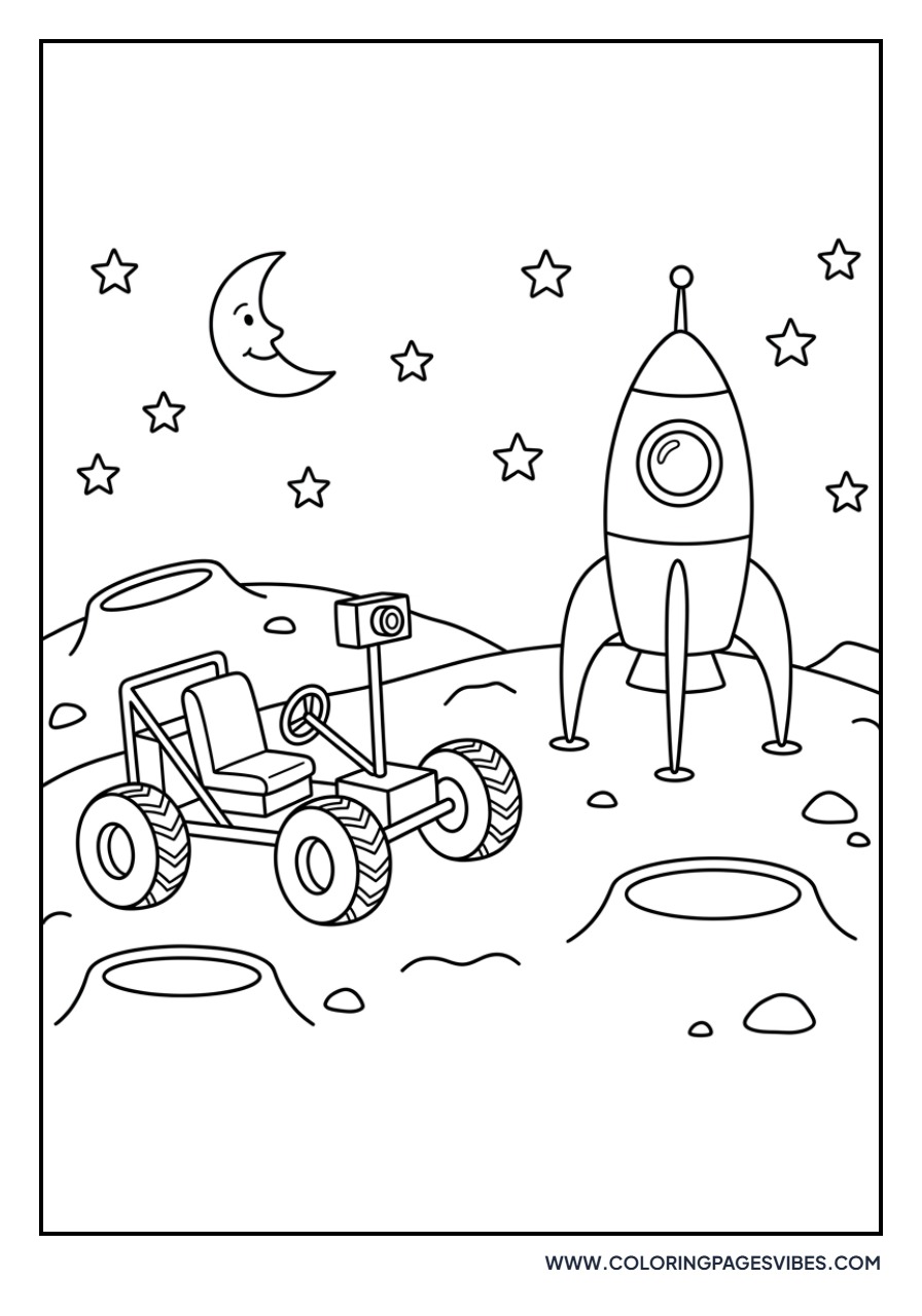 Rocket and Lunar Rover