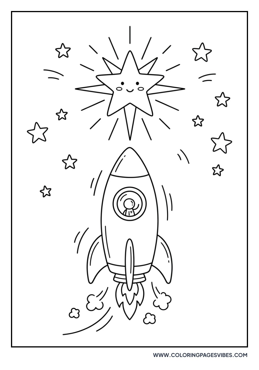 Rocket and North Star