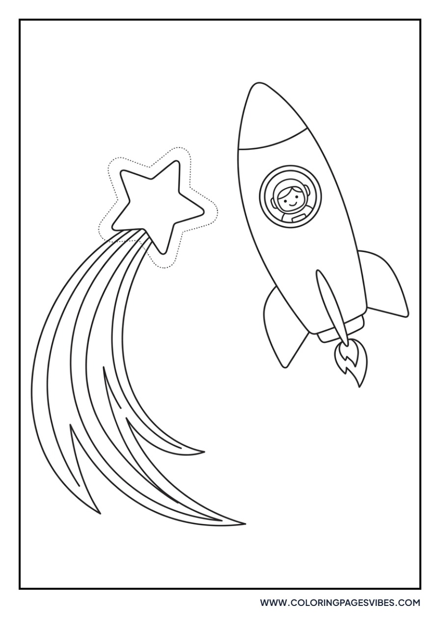 Rocket and Shooting Star