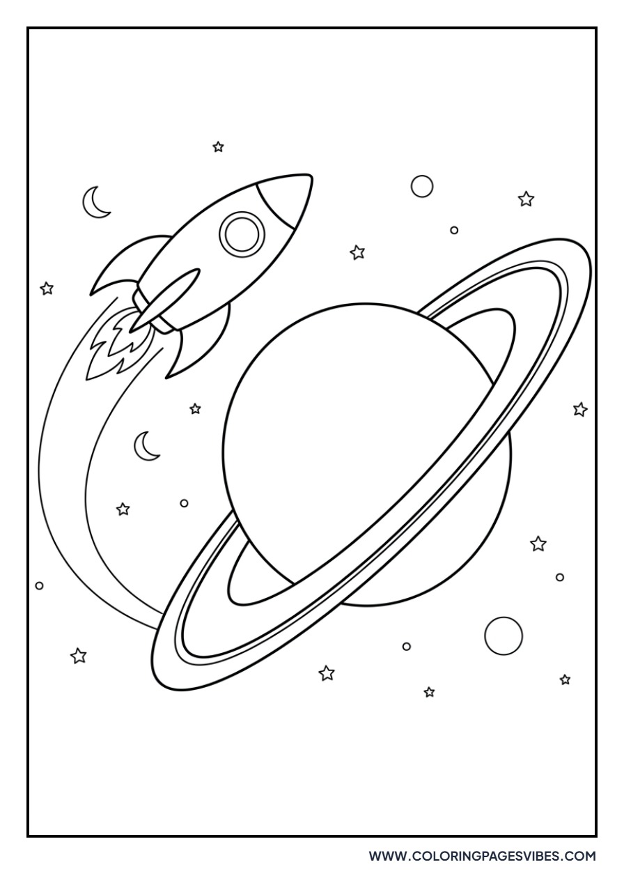 Rocket Near Saturn