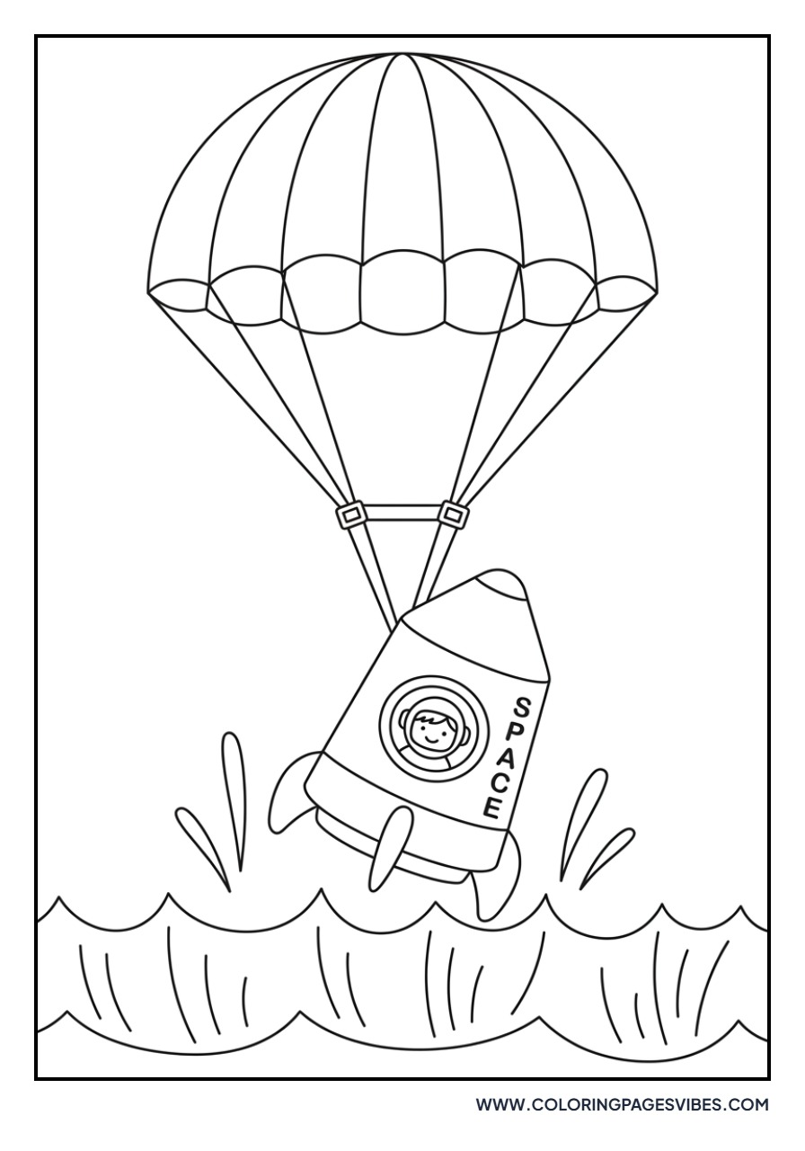 Rocket Parachute Landing